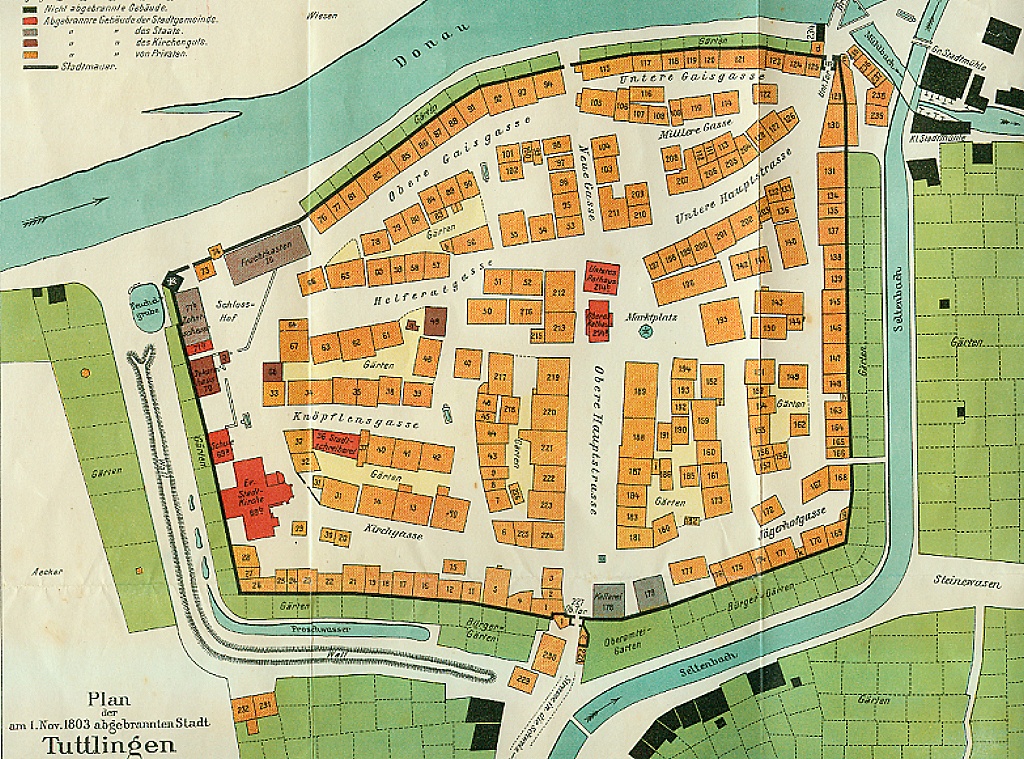 Stadtplan von 1803