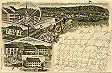 Litho von M&ouml;hringen, gelaufen, 1898